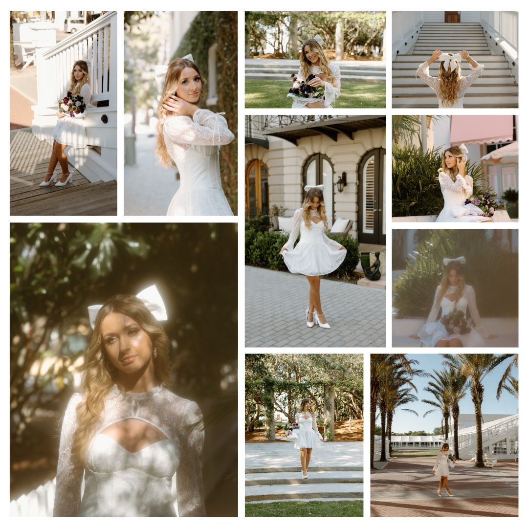 Bridal portrait collage