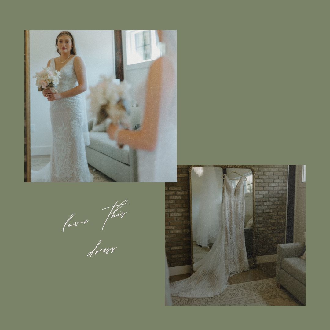 Wedding dress editorial detail
